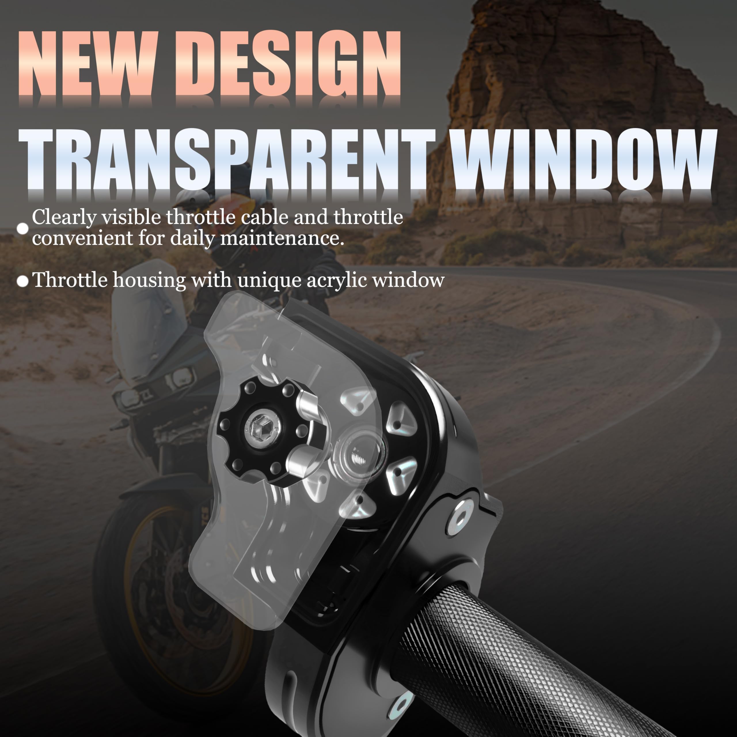 Lega di alluminio Quick Twist Throttle Assembly 7/8" 22 mm con cavo, kit di manopole universali per Dirt Pit Bike ATV Mini Bike CRF KLX SSR TTR 50cc-250cc