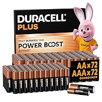 DURACELL Batterie Plus AA & AAA (Confezione combinata da 144)