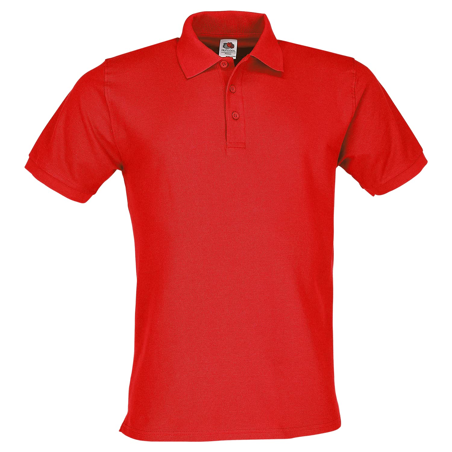 Fruit of the Loom Premium Polo + Free MyShirt Fabric Bag, red, S