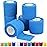 2 Self Adhesive Bandage Wraps, 6pcs Vet Wraps, Light Blue, 5 Yard Self Adherent Wraps for Sports, Wrist, Ankle and Swelling
