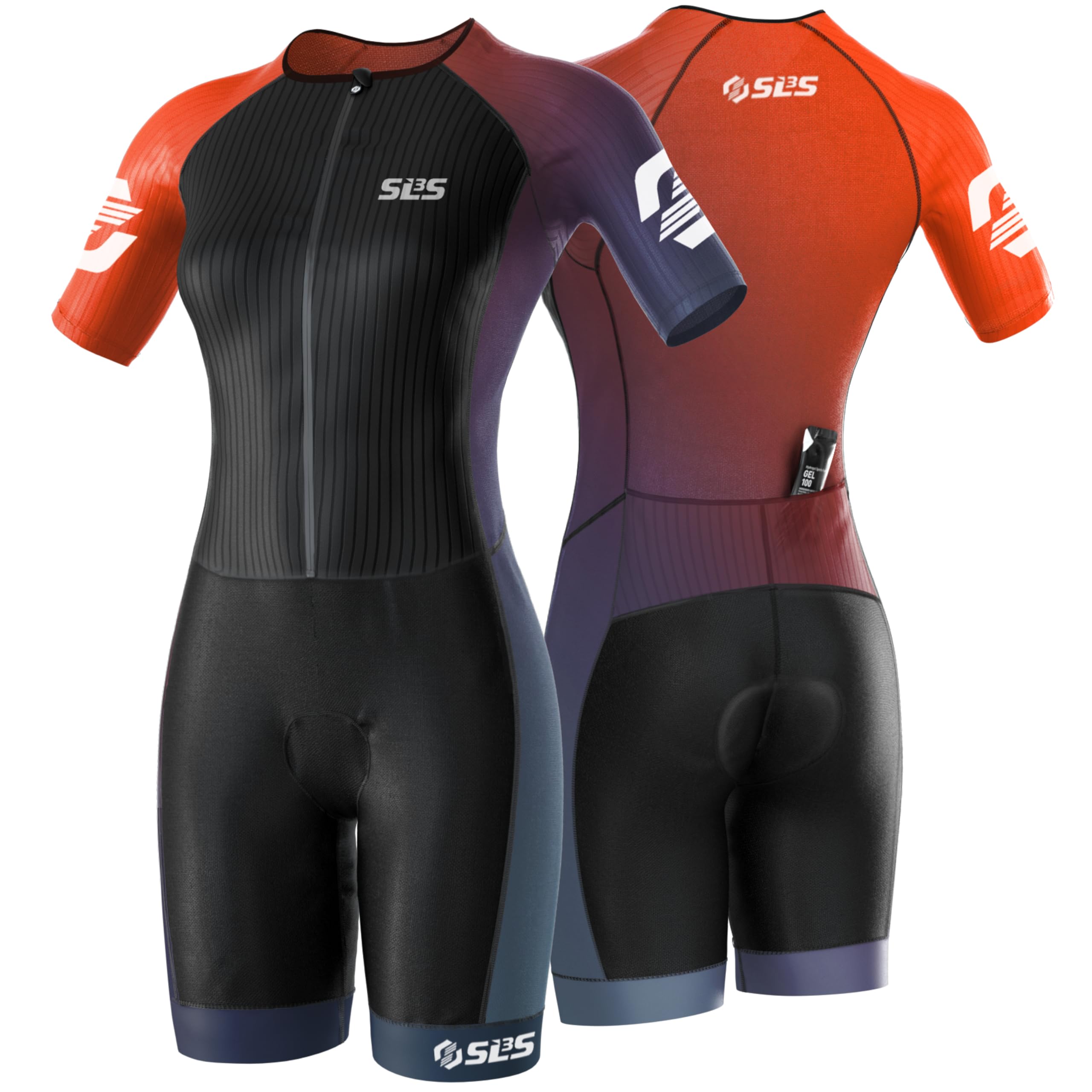 Sls3 Women's Nova Triathlon Suit – Elite Aero Sleeved Trisuit Tri Suit, Quick-Dry, Italian Chamois, Ready For Any Distance (, Medium)