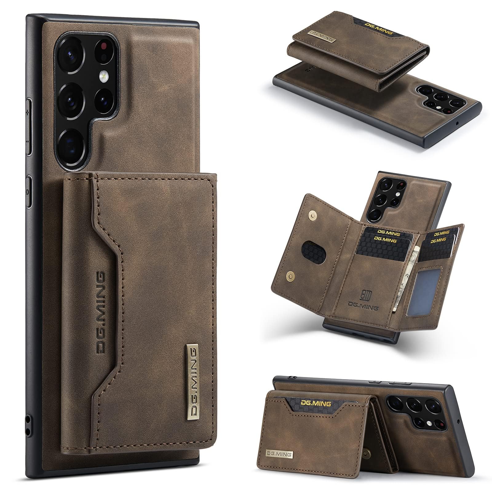 Sponsored Ad – PUCHEN for Samsung Galaxy S23 Ultra 5G Case, 2 in 1 Detachable Wallet Back Cover Leather Case with Card Holder Pocket Slim Phone Case for S23 Ultra (Coffee, S23 Ultra)
