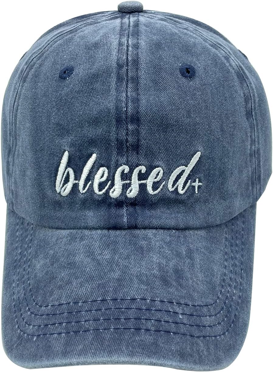 Waldeal Women's Embroidered Dad Hat, Adjustable Vintage Washed Cotton Baseball Cap for Men - Image 3