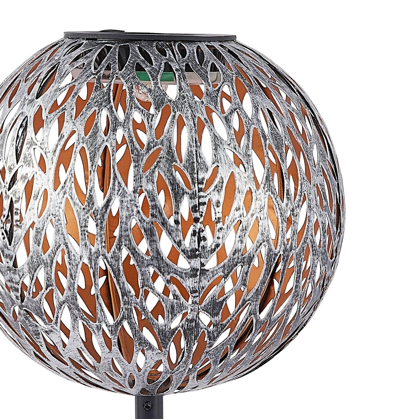 Lindby 3er Set LED Solarleuchte Vilani (spritzwassergeschützt in Alu aus Metall (3 flammig,) - Dekorationsleuchte Solarlampe