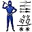 Spooktacular Creations Halloween Ninja Costume, Blue Ninja Outfit Set for Kids, Halloween Costumes with Accessories for Boys Dress Up and Role Play Party (X-Large, 12-14 yrs)