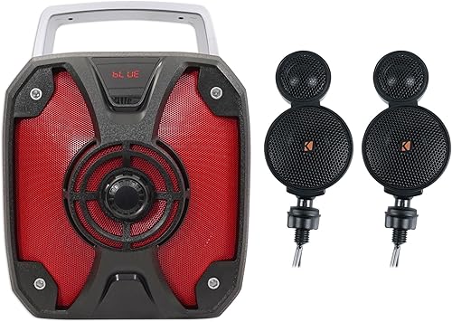KICKER 47KSMT2504 - Altavoces de componente para tablero de instrumentos de automóvil de doble cápsula de 50 vatios y 2.5 pulgadas con Rockville