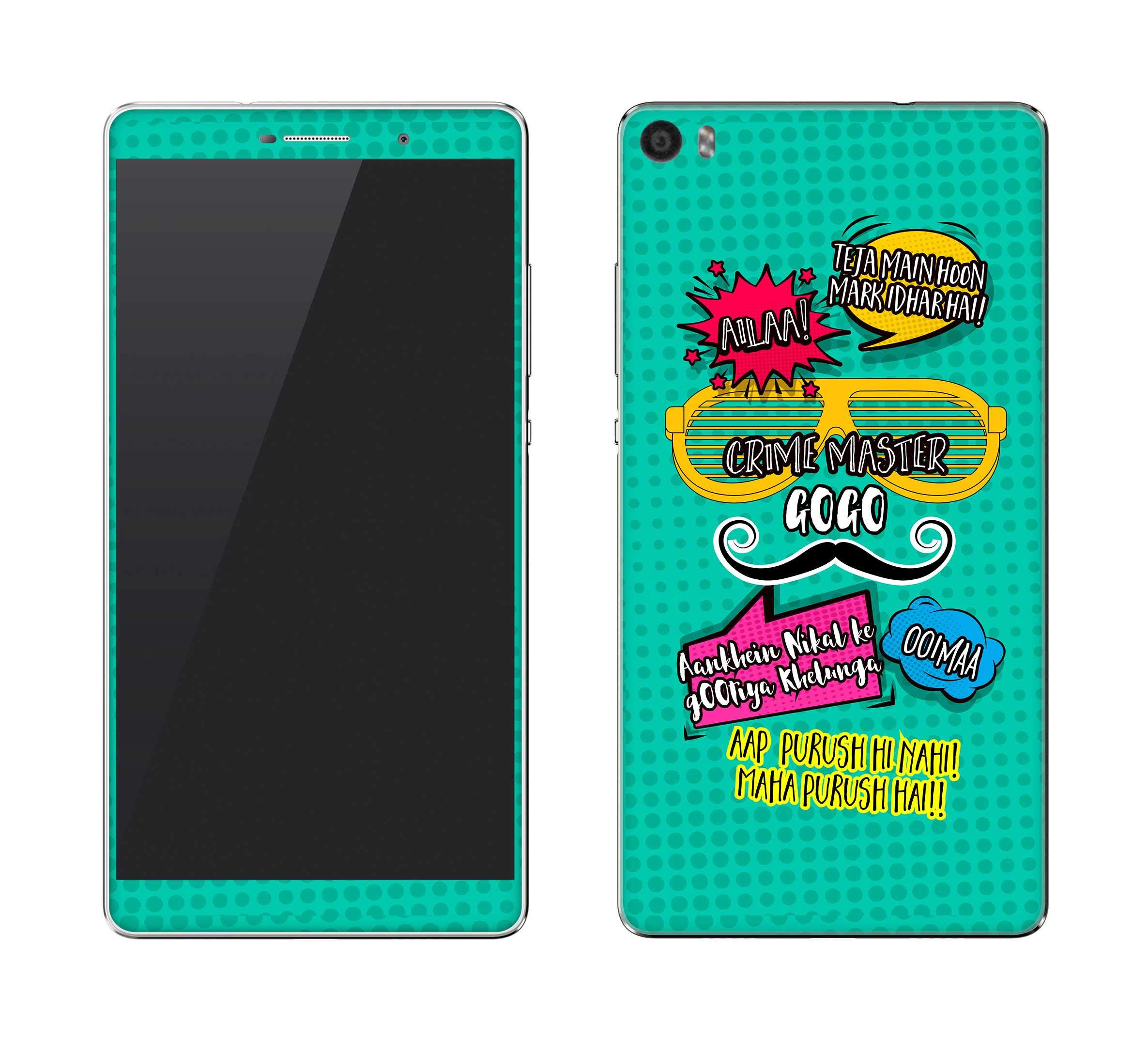 Stylizedd Ultra Premium Vinyl Skin Decal Body Wrap for Huawei P8 Max - Crime Master Gogo