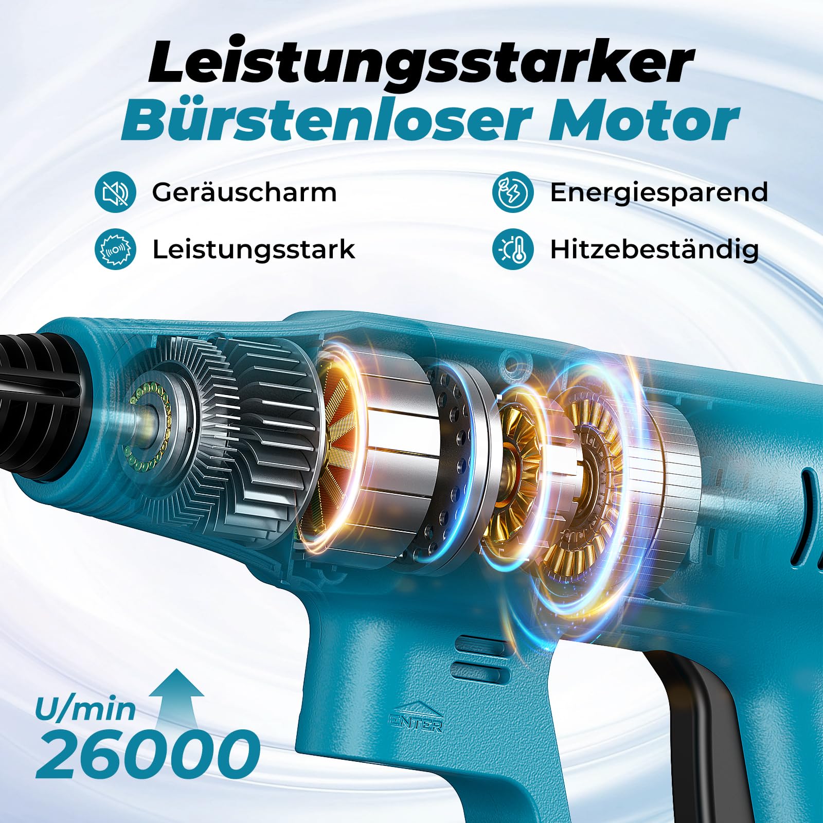 Akku-Druckreinigerpistole für Makita-18V-Akkus, Akku-Druckreiniger für Mobile Reinigung und Bewässerung (ohne Ladegerät und Akkus)