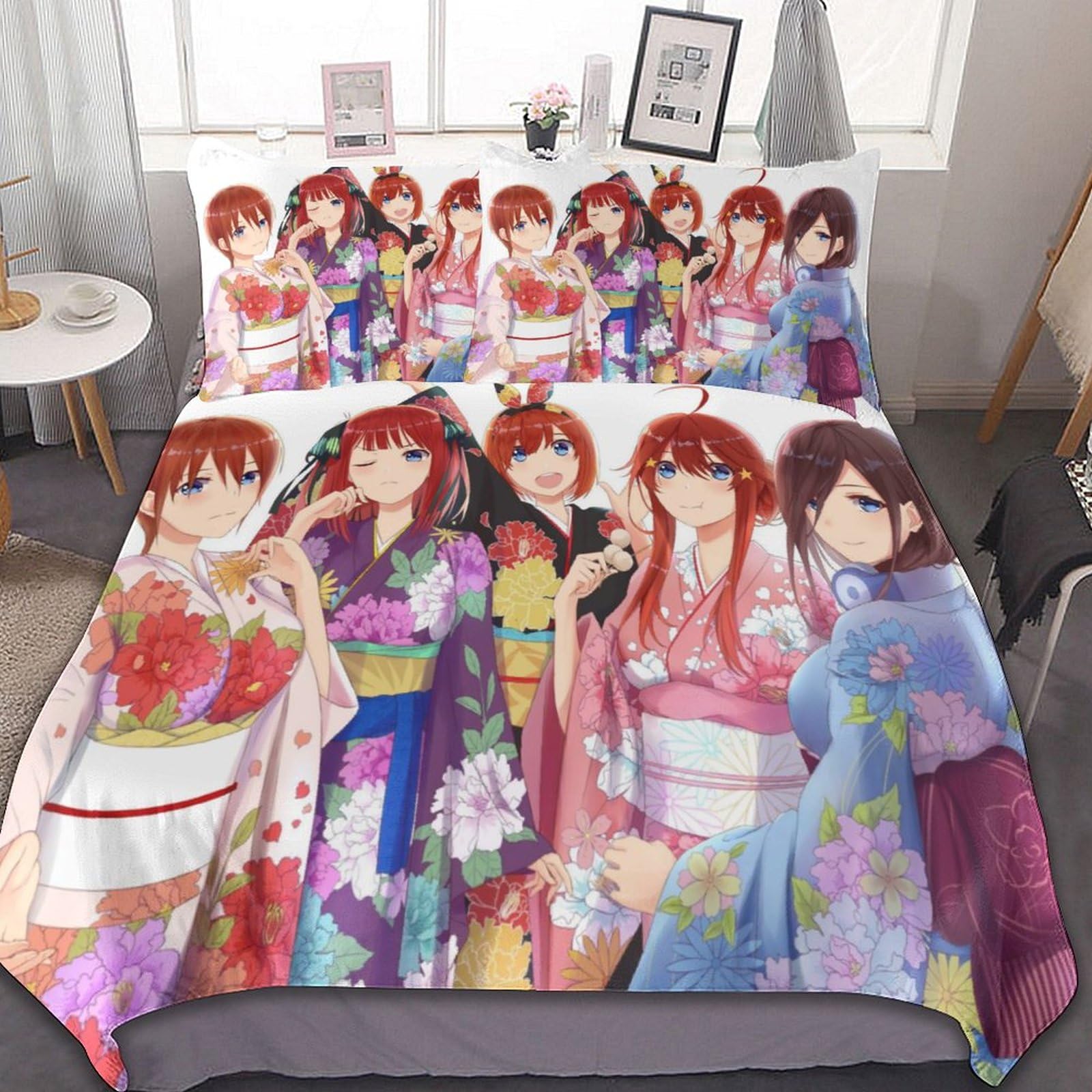 Amazon｜布団カバー 3点セット 五等分の花嫁 中野一花 二乃 三玖 四葉
