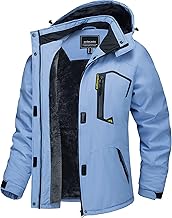 TACVASEN Women's Transition Jacket, Warm Winter Jacket, Lined Hiking Jacket, Ski Jacket with Waterproof Zip