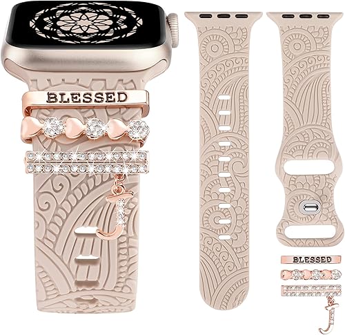 Anillos decorativos compatibles con correas de Apple Watch de 1.654 pulgadas, 1.614 pulgadas, 1.575 pulgadas, 1.496 pulgadas, 1.732 pulgadas, 1.732