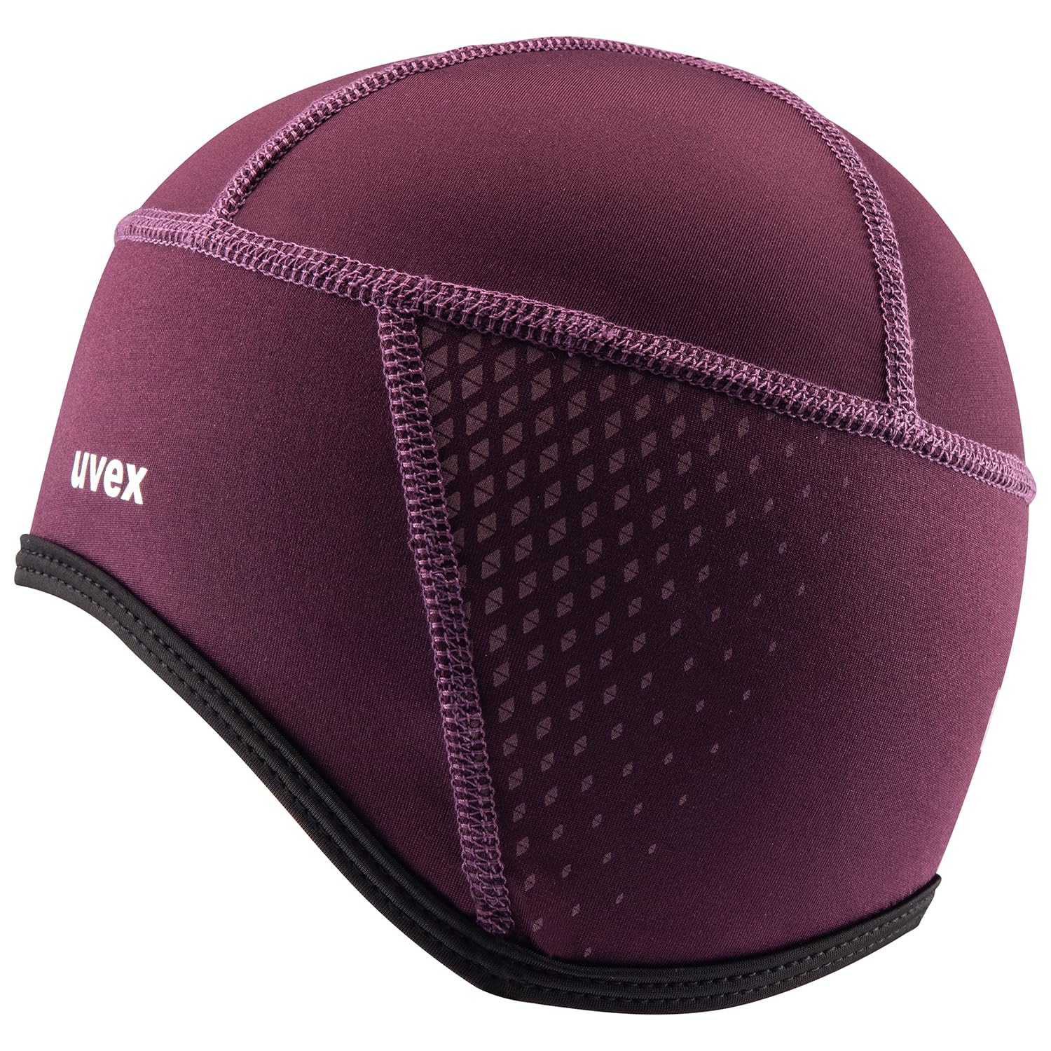 uvex bike cap all season czapka na rower - aktywnie oddychający i szybkoschnący - ocieplający materiał typu polar - plum - S-M