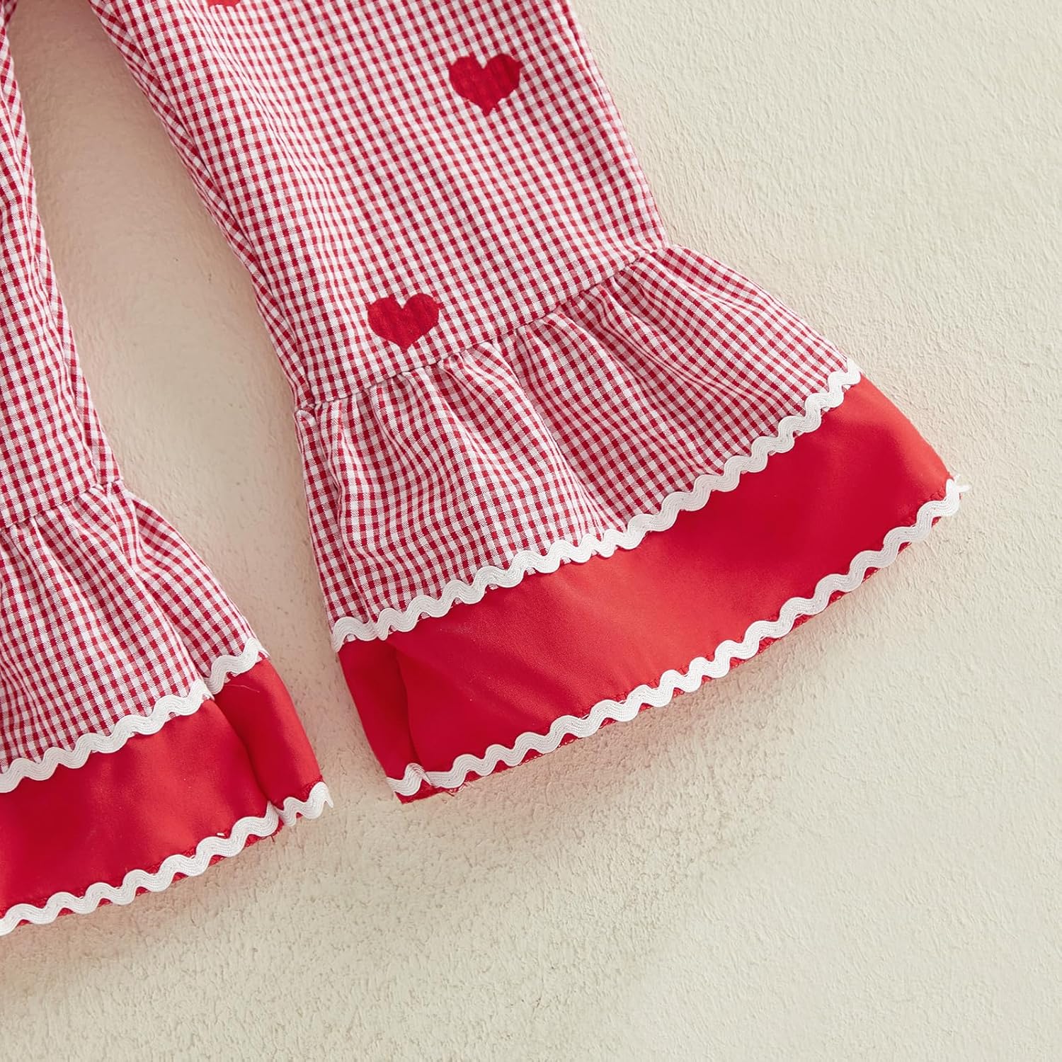 Adobabirl Toddler Baby Girl Easter Outfit Overalls Easter Eggs Bunny Embroidery Romper Flare Pants Bell Bottom Jumpsuit - Image 6