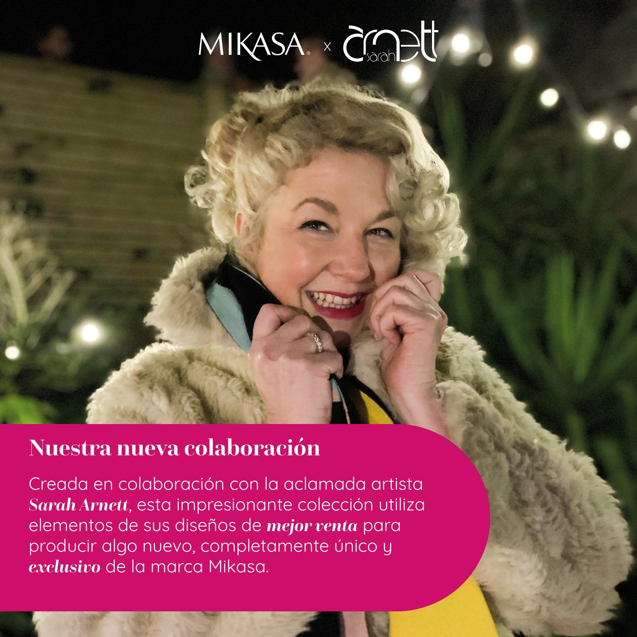 Mikasa x Sarah Arnett Tetera, Tetera de Porcelana con Tapa, Estampado Tropical para Entretenimiento, 1.1L - Caja de Regalo y Apta para Lavavajillas
