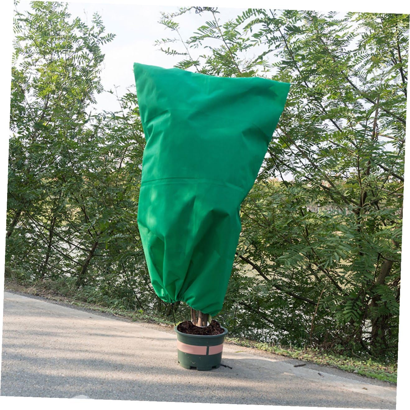 Gatuida Copertura per Piante Anti Gelo 3 Pezzi Non Tessuto Verde | Protezione Flessibile per Alberi e Piante, Uso Esterno in Inverno, Confezione da 3 Pezzi