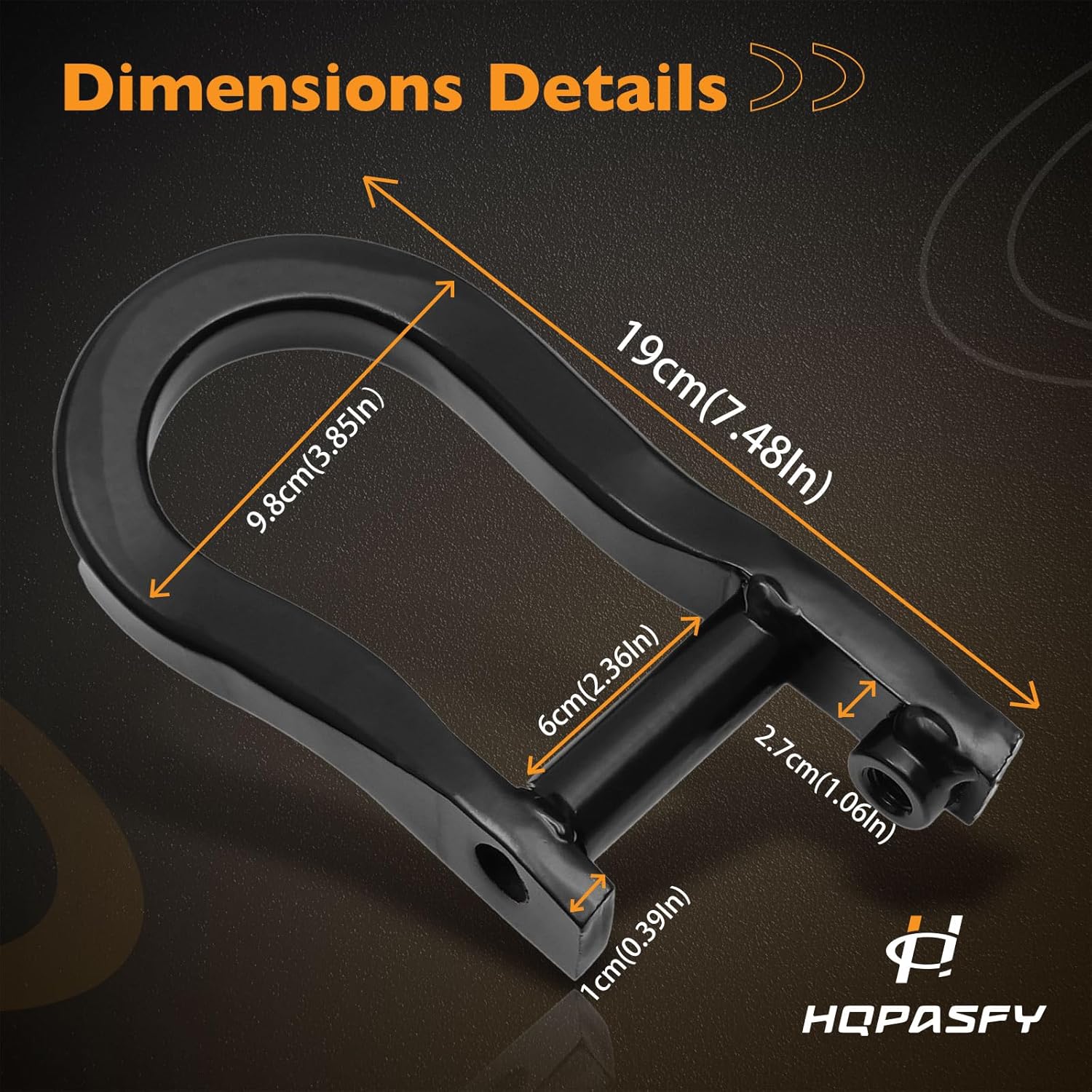 HQPASFY Front Bumper Tow Hooks Black, Compatible with 2008-2018 Chevy Silverado 1500/GMC Sierra 1500, 2019 Chevy Silverado 1500 LD/GMC Sierra 1500 Limited, Replaces# 84072463 (2Pcs)
