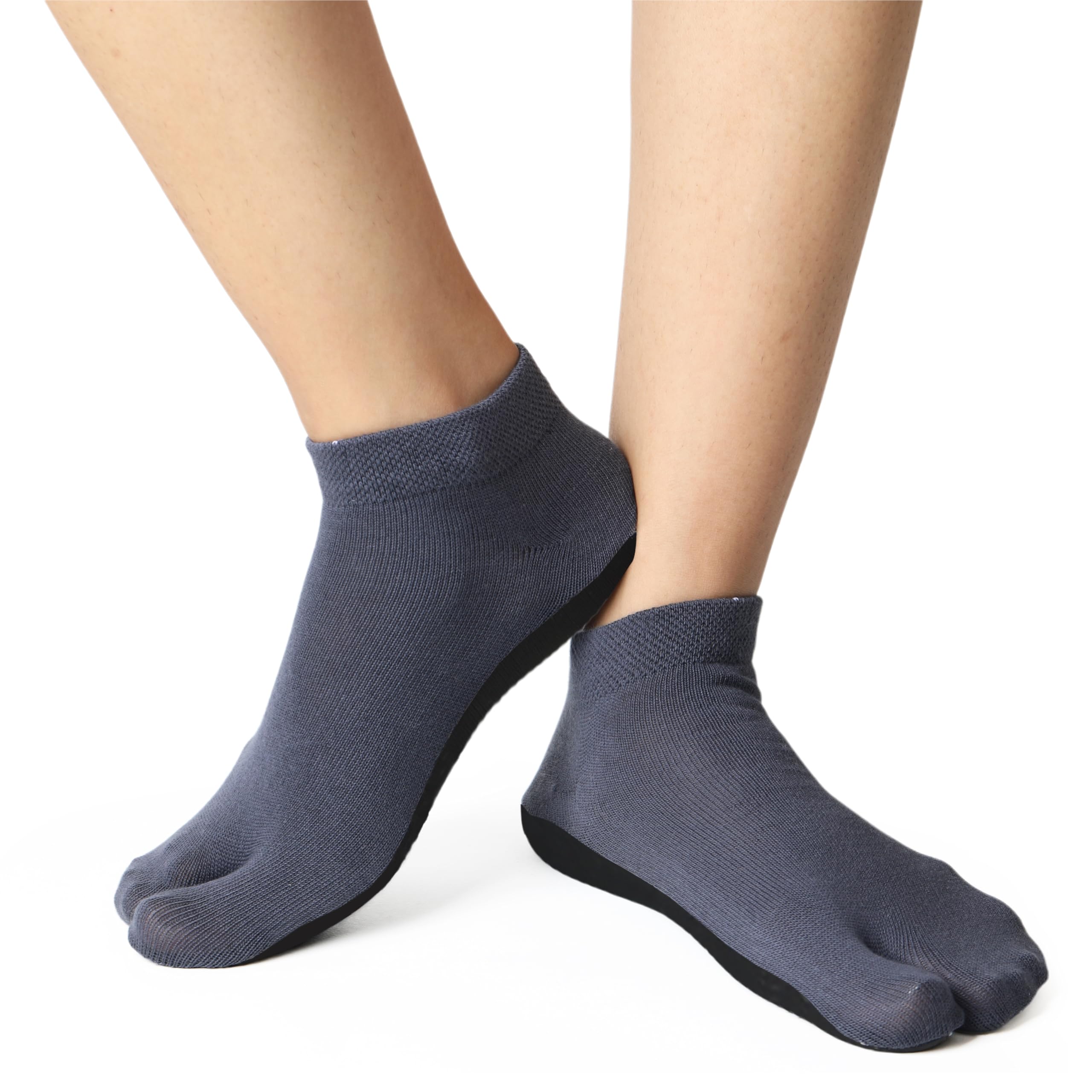Footmate Socks Anti Skid Sponge Bottom Toe Ankle Cotton Socks for Women (Pack of 5) 4