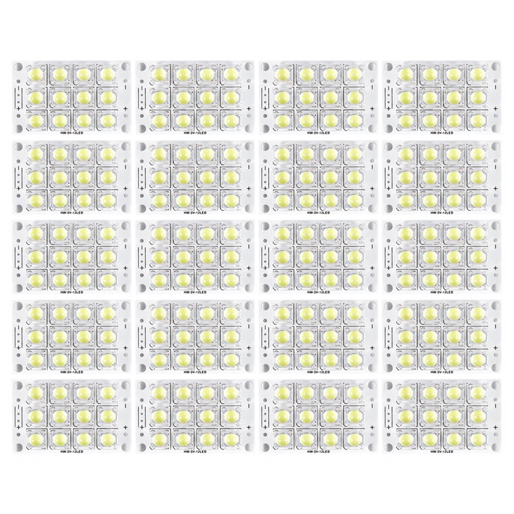 Piranha LED 12 Volts 3V plaque de 12 lampes super bright blanc pour yacht lot de 20 pièces