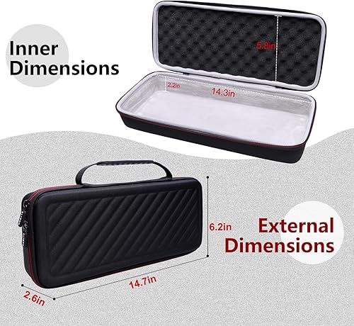 Miniatura 3 de LTGEM - Funda para controlador de DJ para Hercules DJControl Mix - Bolsa de transporte protectora de viaje de almacenamiento duro