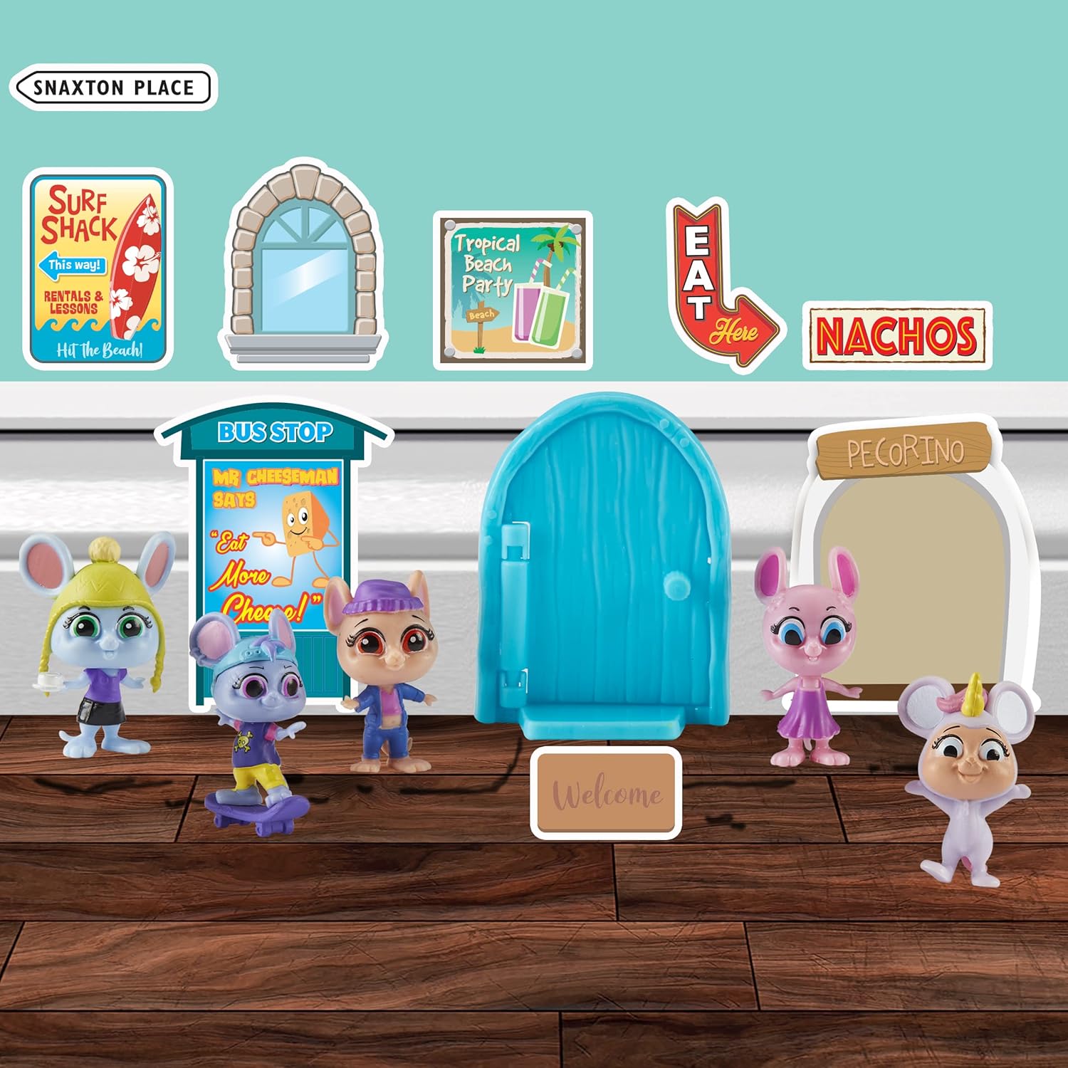 Character Options 07706 Mouse Millie & Friends House 5 Pack, Collectable Toys, Figures, Imaginative Play, Gift for 3-7 Year Old, Multi-Color