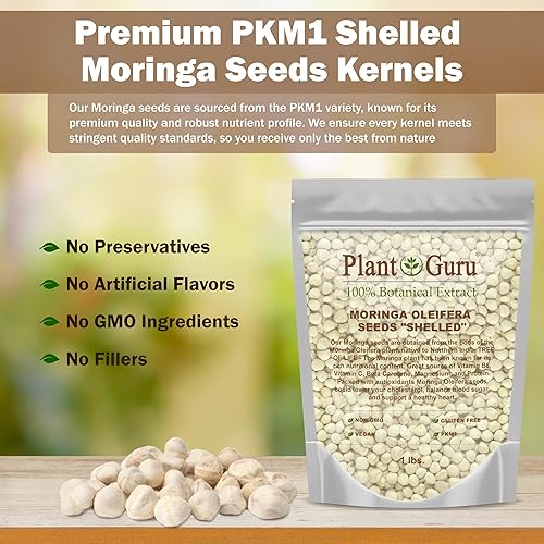 Miniatura 3 de Semillas de Moringa con cáscara de grano de 8 onzas. Variedad Clean PKM1 - Comestible - Moringa Oleifera - Malunggay - Semillas De Moringa - Árbol