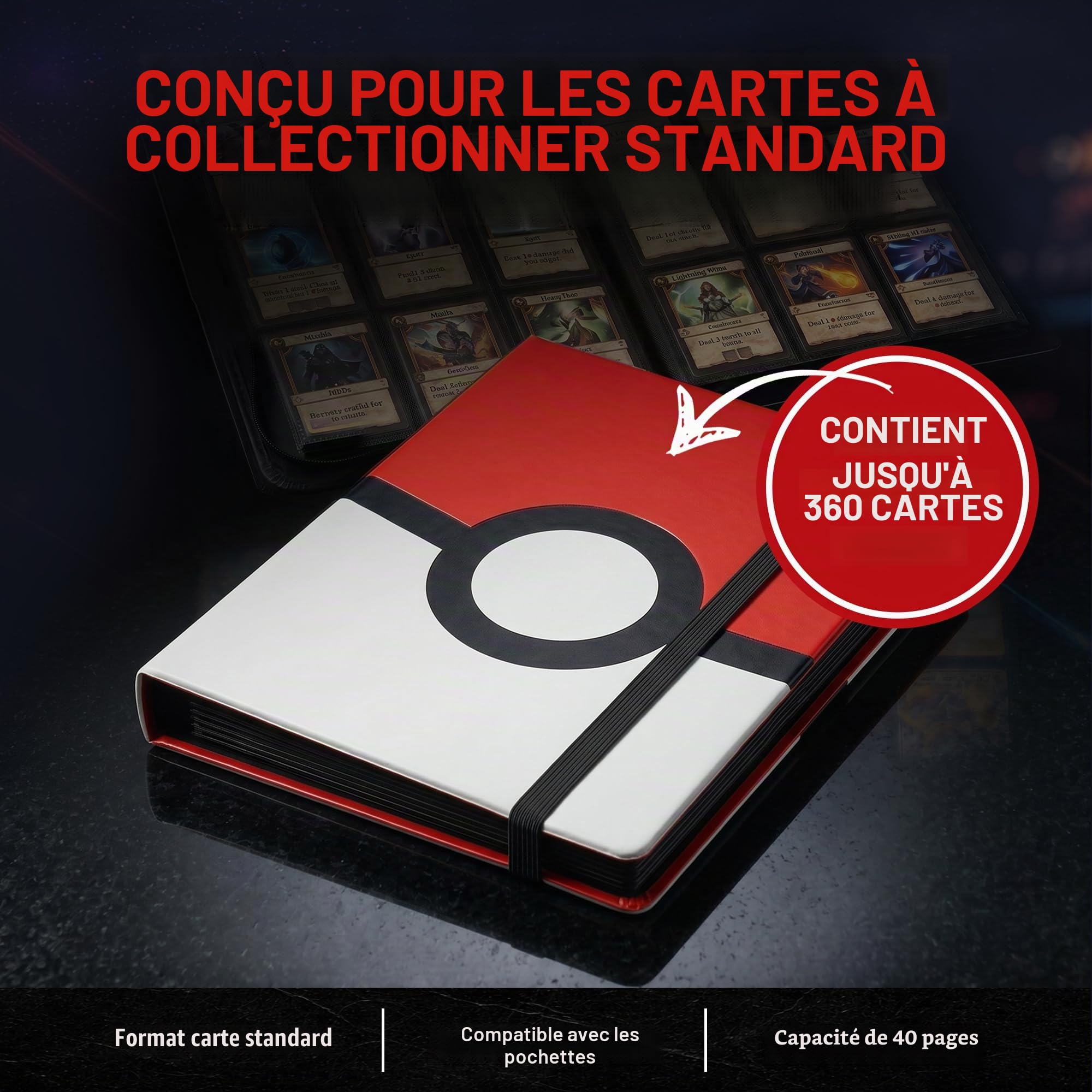 Porte-cartes Pokéball Ultra PRO 14573 avec 9 pochettes par page