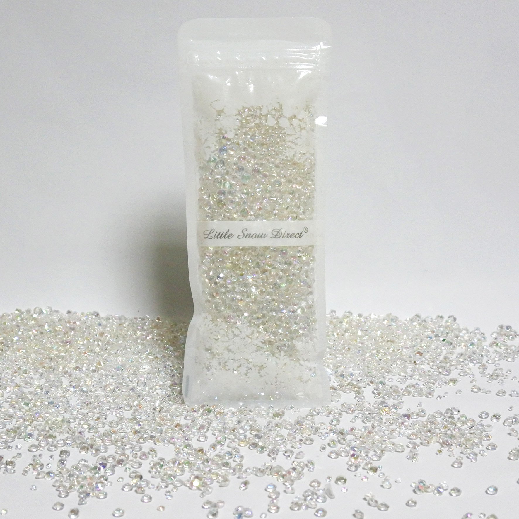 5500 Mixing Wedding Party Decoration Scatter Crystals Table Diamonds Acrylic Confetti - 2 Mixed Sizes (Crystal AB)