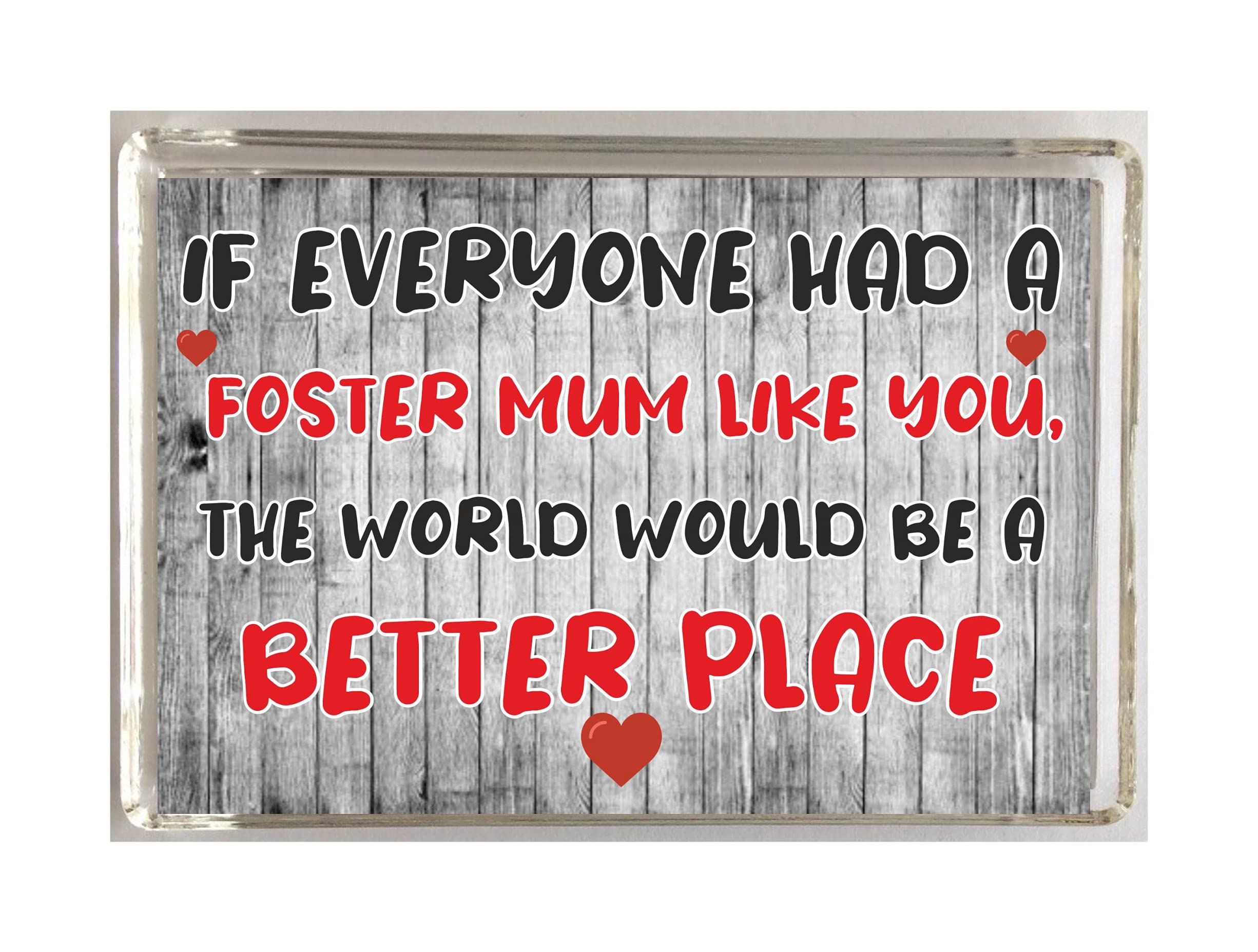 'Clare's Cosmetics' Nice Gift For Foster Mum – The World Would Be A Better Place – Novelty Fridge Magnet - Great Present