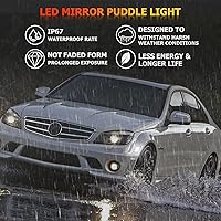 Vista 4 de POPMOTORZ Conjunto de luces de señal intermitente de lente blanca para parachoques delantero completo LED, kit de lámparas de marcador lateral