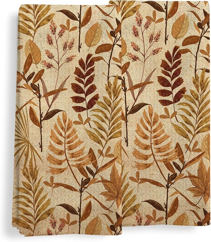 Qeheb Fall Leaves Kitchen Towels, Autunm Leaves Kitchen