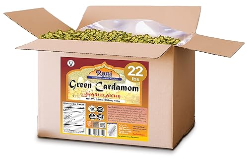Miniatura 4 de Rani - Cápsulas de cardamomo verde Hari Elachi de 352 onzas 22 libras caja a granel de 220lbs totalmente natural vegano apto para gluten sin OMG
