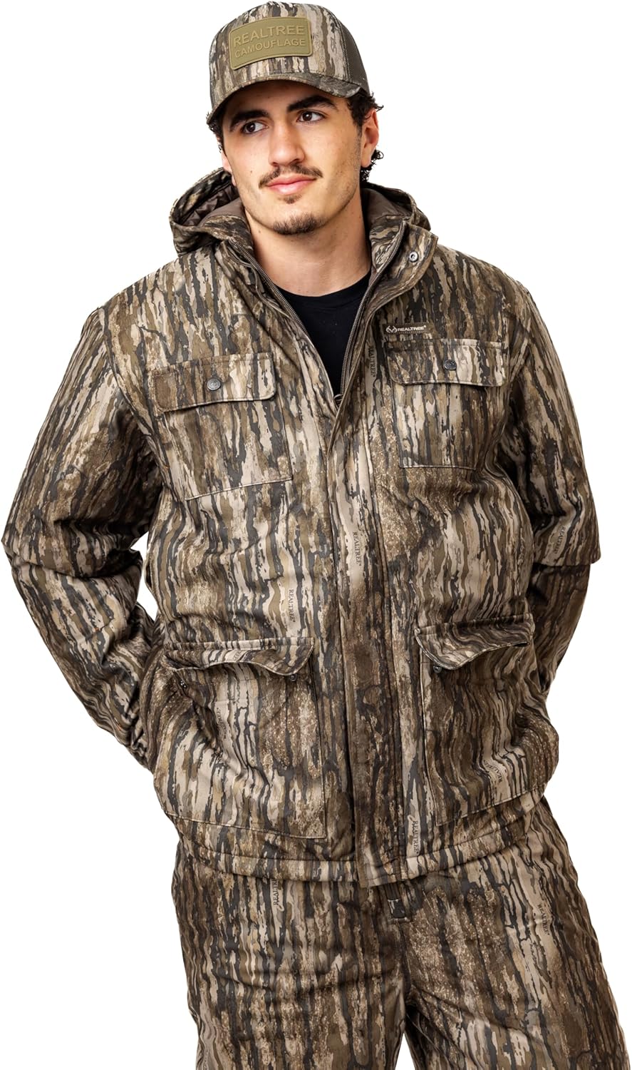 Realtree Men's Camo Hunting Insulated Cold Weather Parka Jacket - Water-resistant, Mid-weight and Super Warm - Image 2