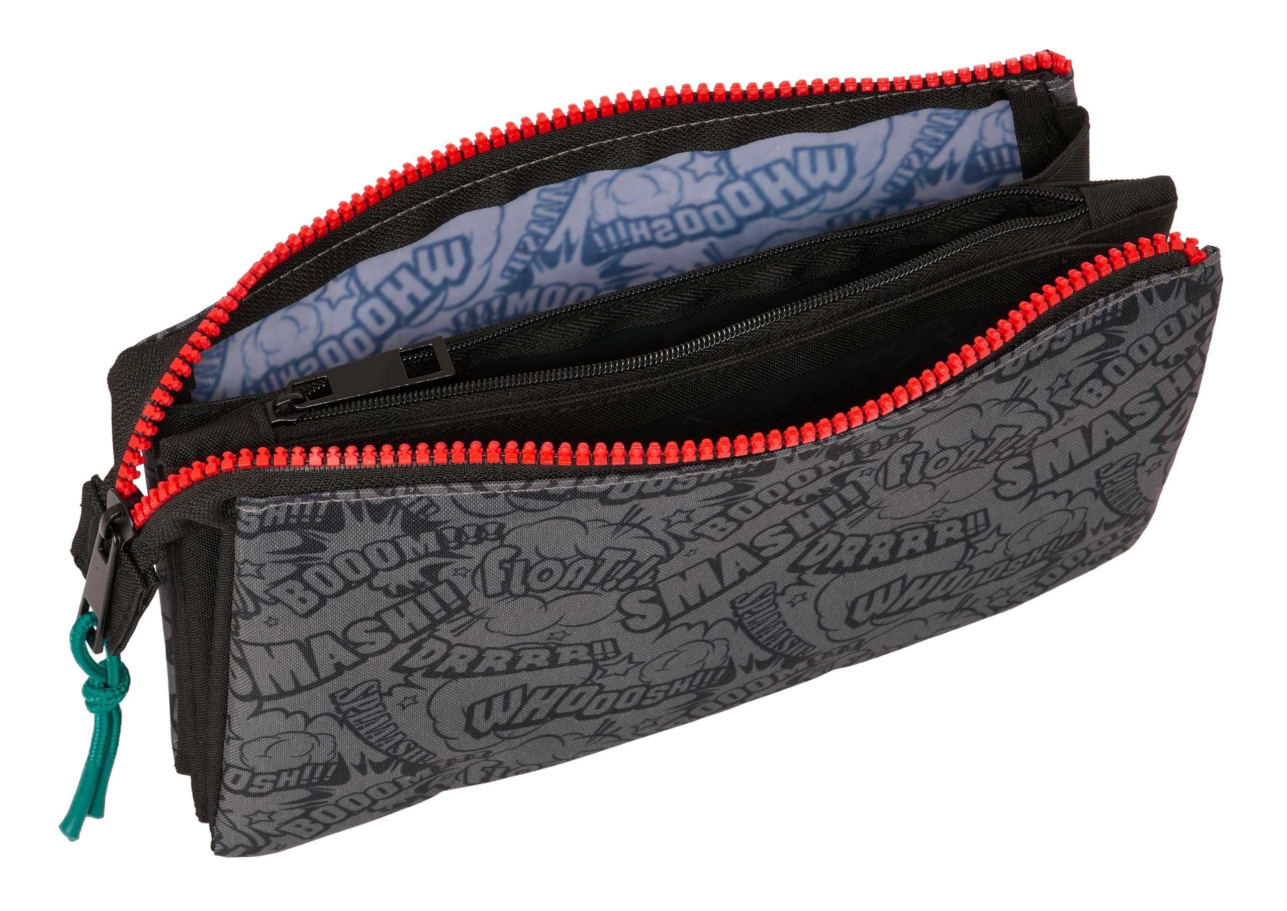 MY HERO Academy, Triple Pencil Case, Children's Pencil Case, Ideal for School Age Children Comfortable and Versatile - Image 3