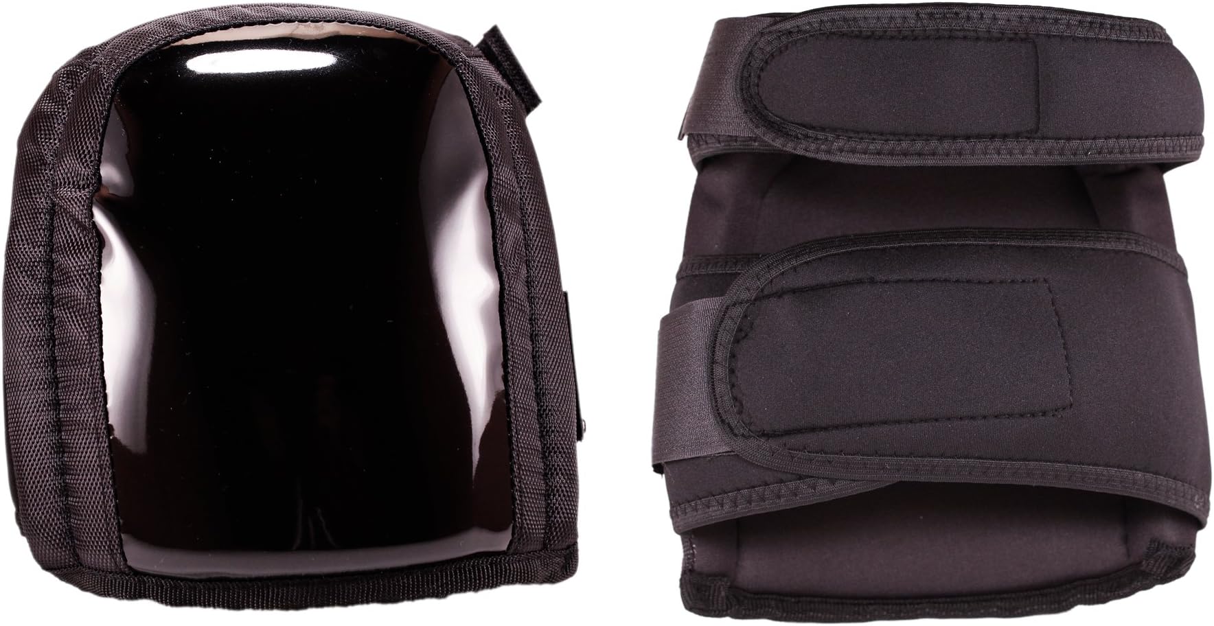 Heavy Duty Knee Pads- Multi-Surface- Extra Thick Comfort Foam with Gel Inserts- Soft Cap with Tear and Abrasive Resistant Material- Adjustable Size Straps- Black- One Pair