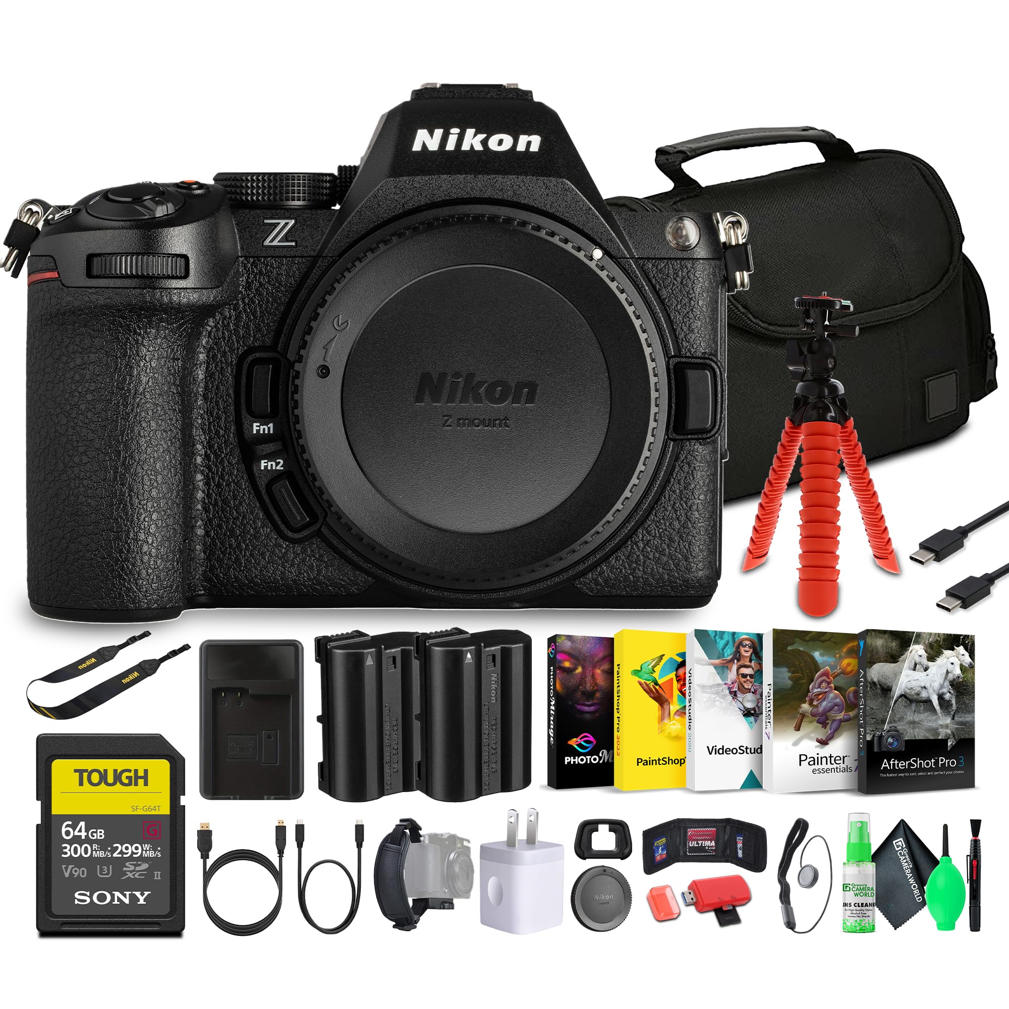 Nikon Z5 II Full-Frame Mirrorless Camera (1680) | AI-Powered Autofocus | Ideal for Photography and Videography Enthusiasts + 64GB Card + EN-EL15C