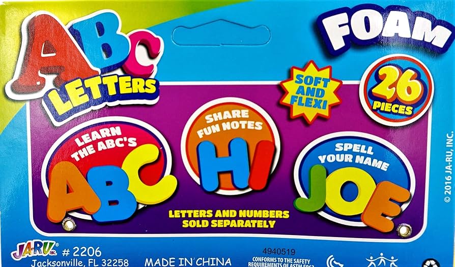 Amazon.com: Non-Toxic ABC Alphabet Foam Letters Tiles 26 Pieces
