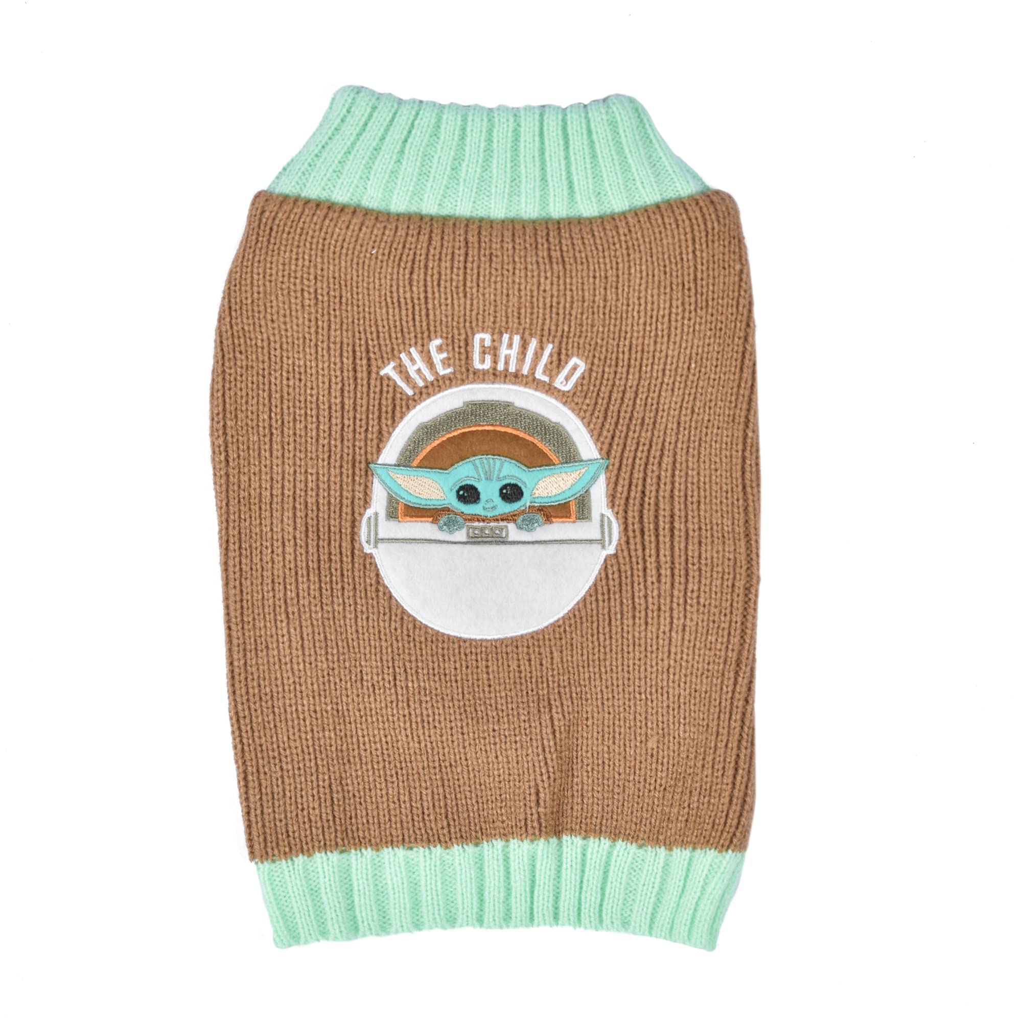 Star Wars Mandalorian The Child Hundepullover – The Mandalorian & Grogu Haustier-Oberbekleidung für Hunde – Offiziell lizenzierte Hundebekleidung und Zubehör, Größe L