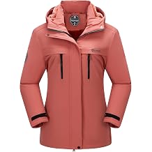 Womens Waterproof Snow Ski Jacket Warm Winter Coat Insulated Snowboarding Jacket Softshell Hiking Jacket