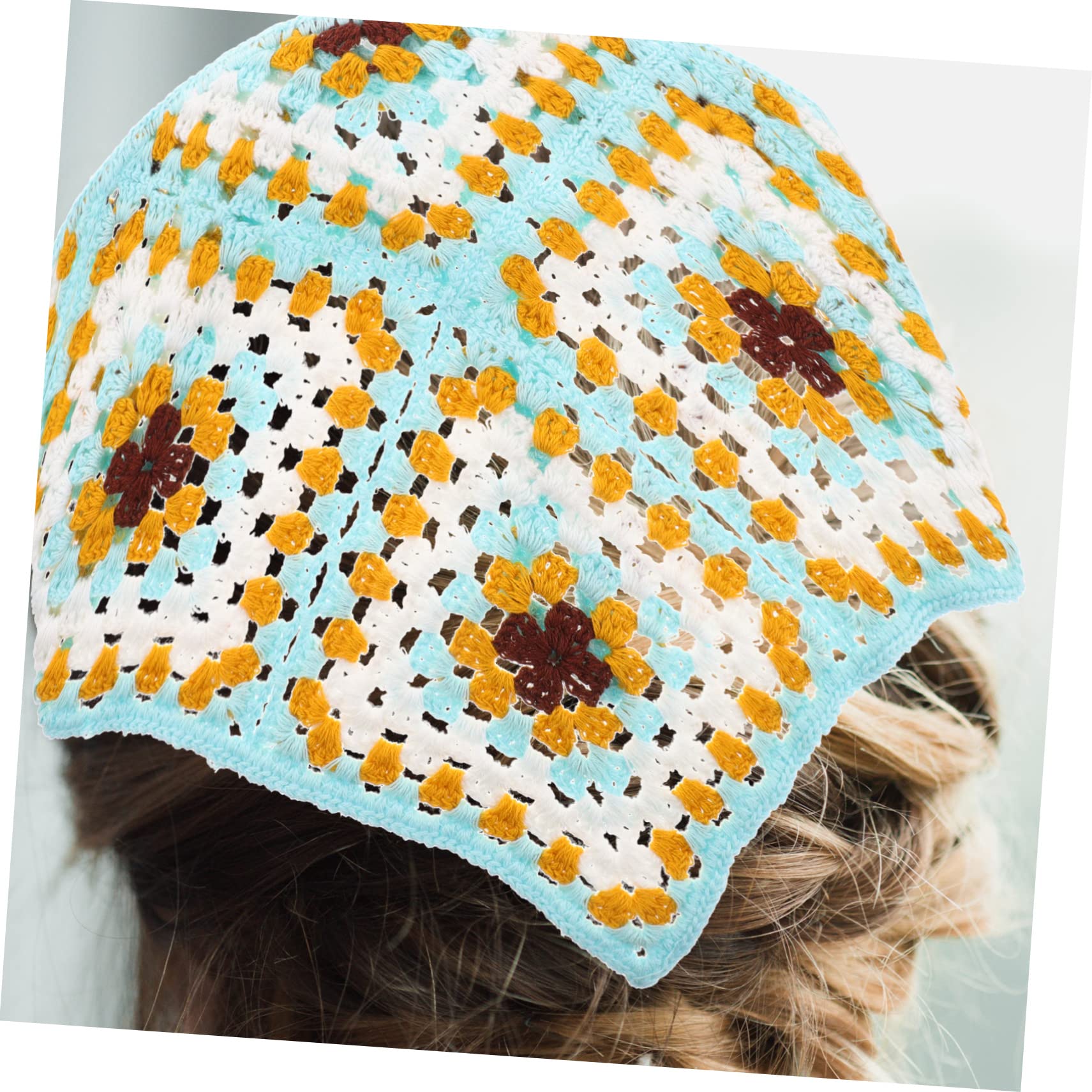 DOITOOL 3 Piezas diadema triangular pañuelos para el cabello de crochet pañuelo para el cabello ganchos de crochet bufanda de mujer diademas de bandana para mujer