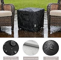 Vista 135 de Funda impermeable para mesa de centro para exteriores, rectangular para mesa auxiliar pequeña, para exteriores, rectangular, impermeable, 48 x 28 x
