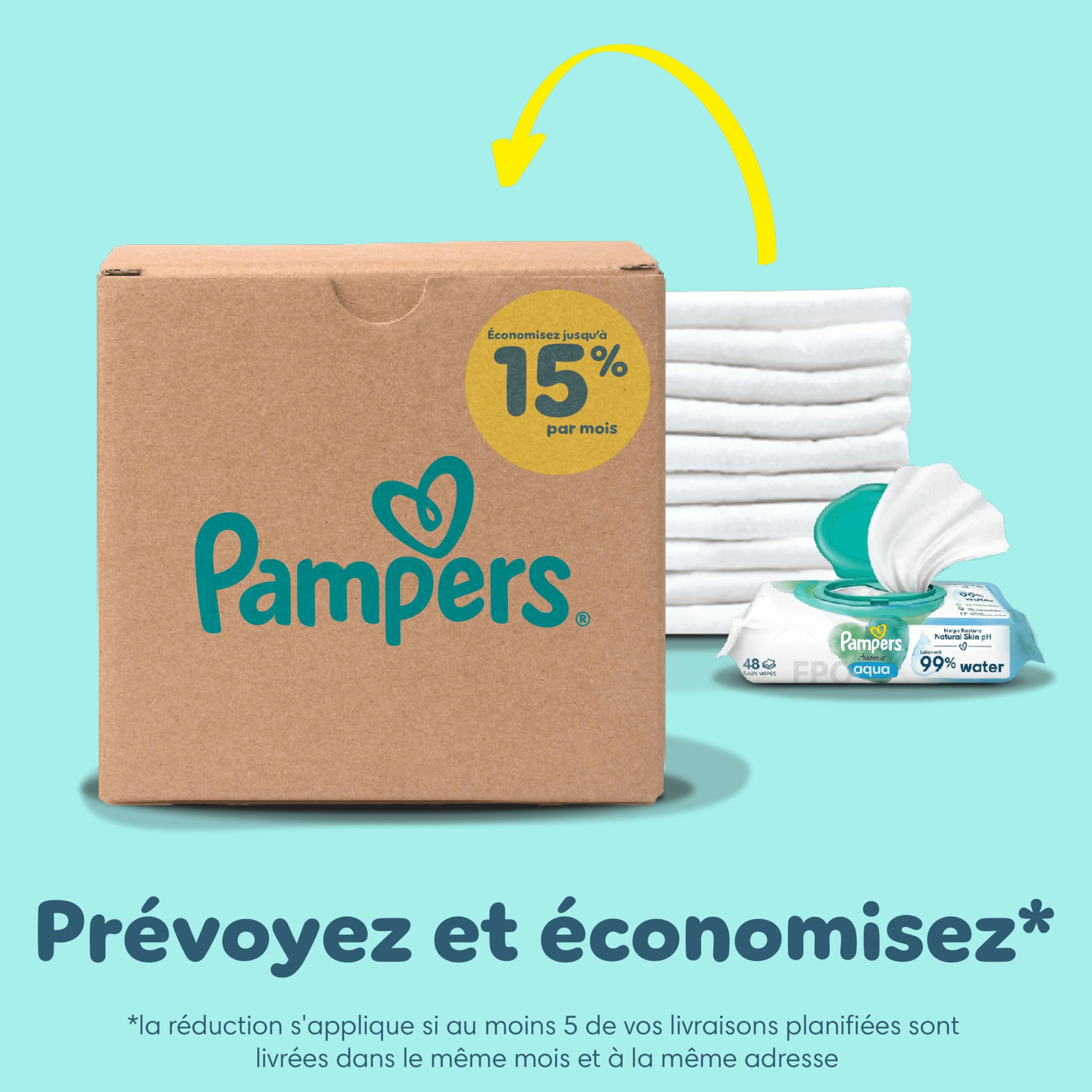Pampers Premium Protection Taille 3, 112 Couches, 6kg-10kg, Double Protection Pour La Peau Et Contre Les Fuites