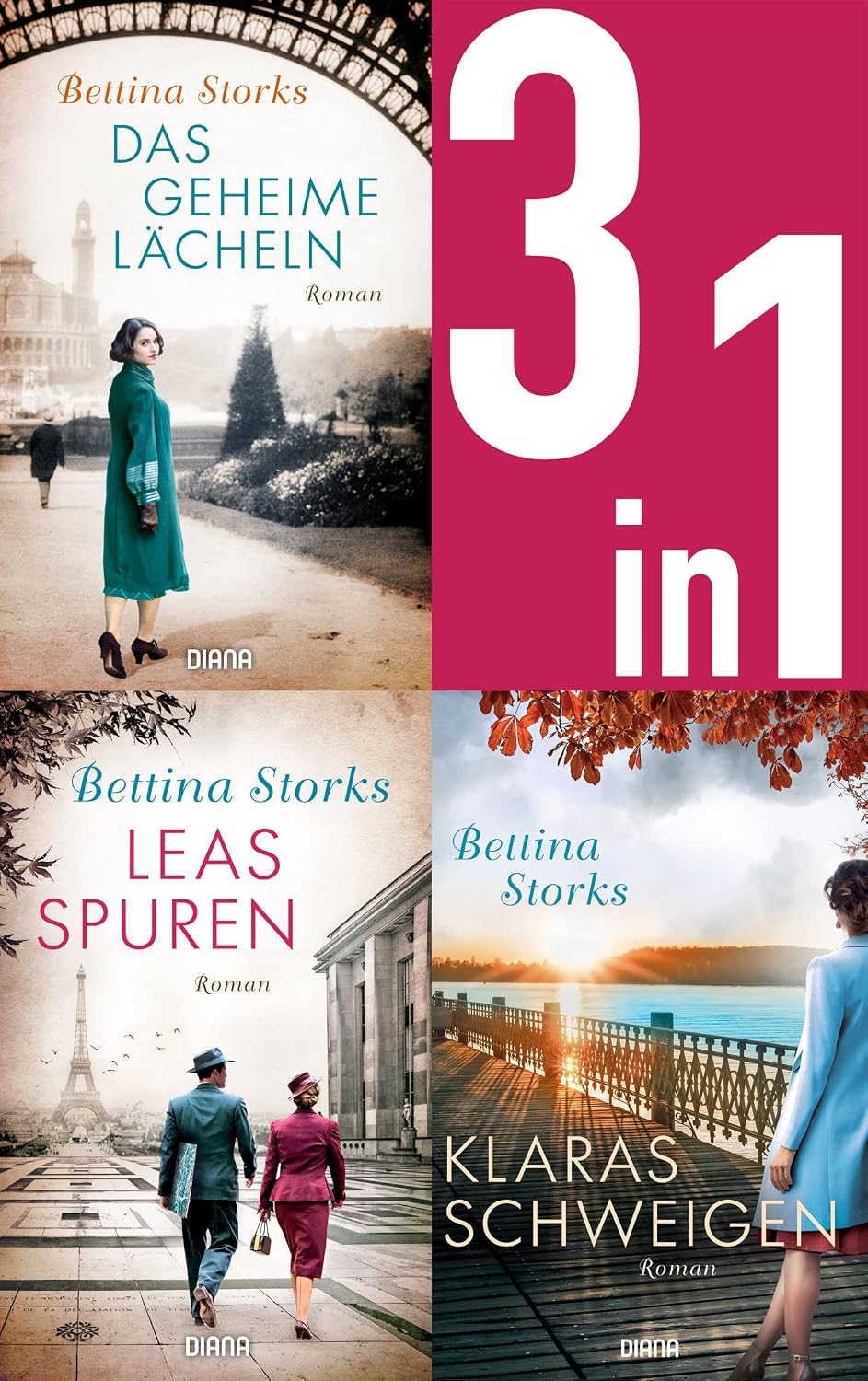Das Geheime Lächeln / Leas Spuren / Klaras Schweigen (3in1-Bundle): Drei Romane in einem Band (German Edition)