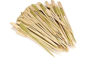 Bamboo Paddle Picks Skewers | Set of 1000 | Natural - 3.5"...
