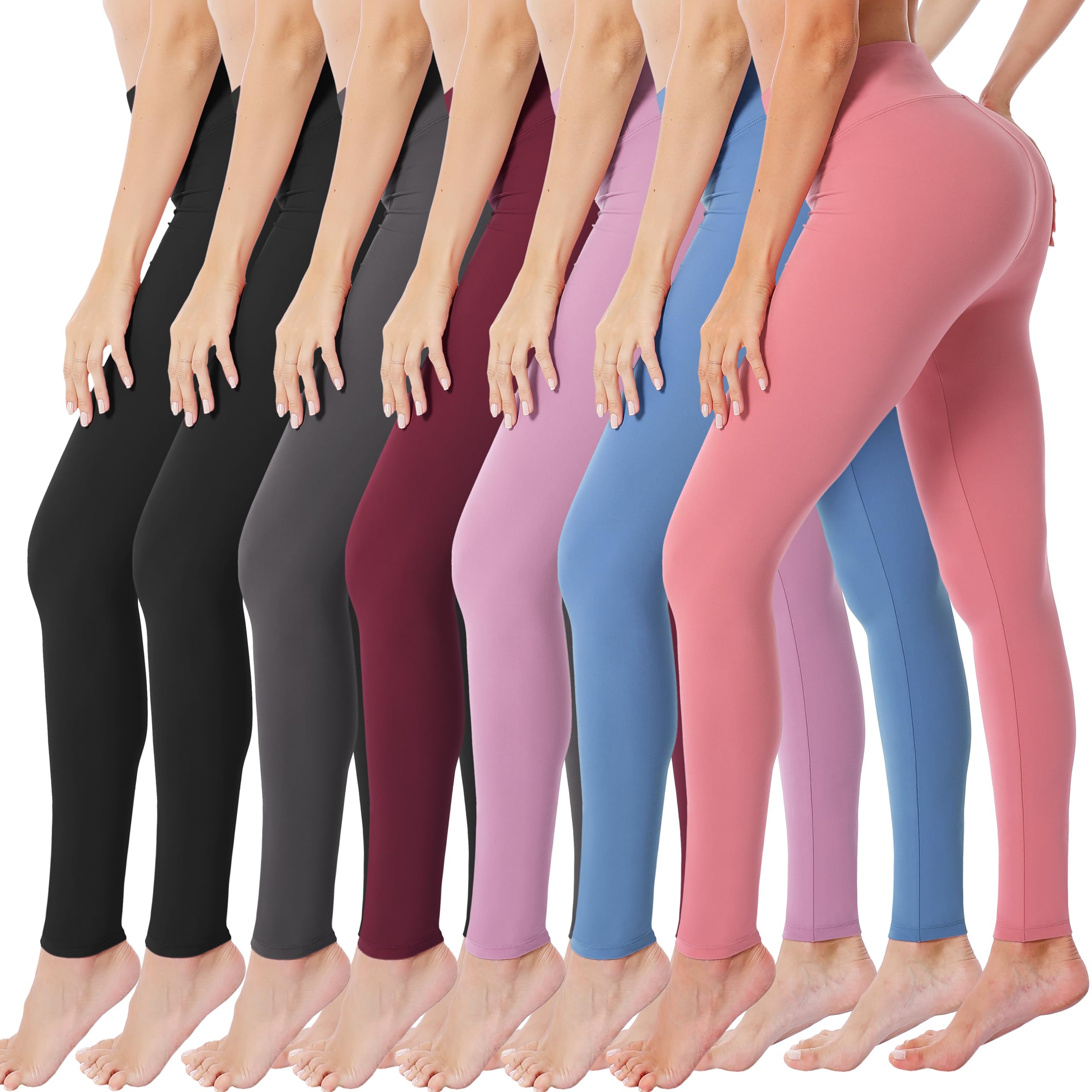 VALANDY Creamlush High Waisted Leggings for Women Full Length &amp; Capri