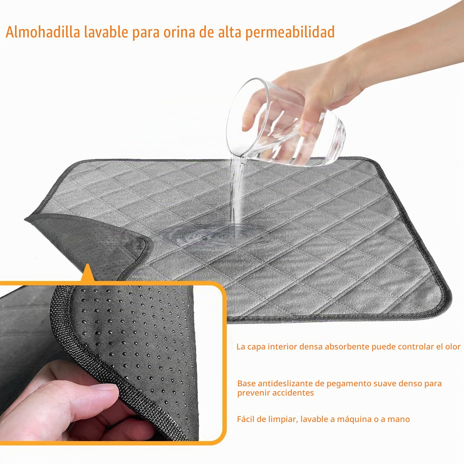 50X60CM Inodoro para Perros, Pipican para Perros en Casa,Bandeja Empapadores, Alfombra de Césped Artificial con Bandeja, Tapete de Entrenamiento para Mascotas para Interiores y Exteriores