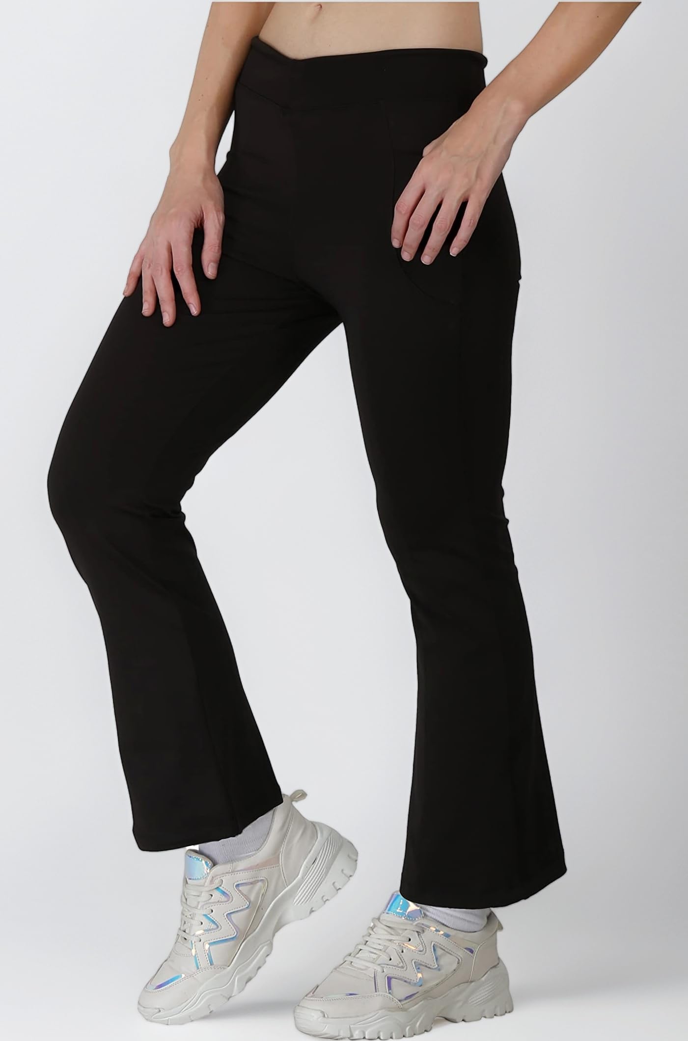 Girls Trackpants and Yoga Pants, Bootcut Leggings and Lower for Kids, Soft 4 Way Lycra Strachable Track Pants for Daily use Yoga Running, Active Performance Pant