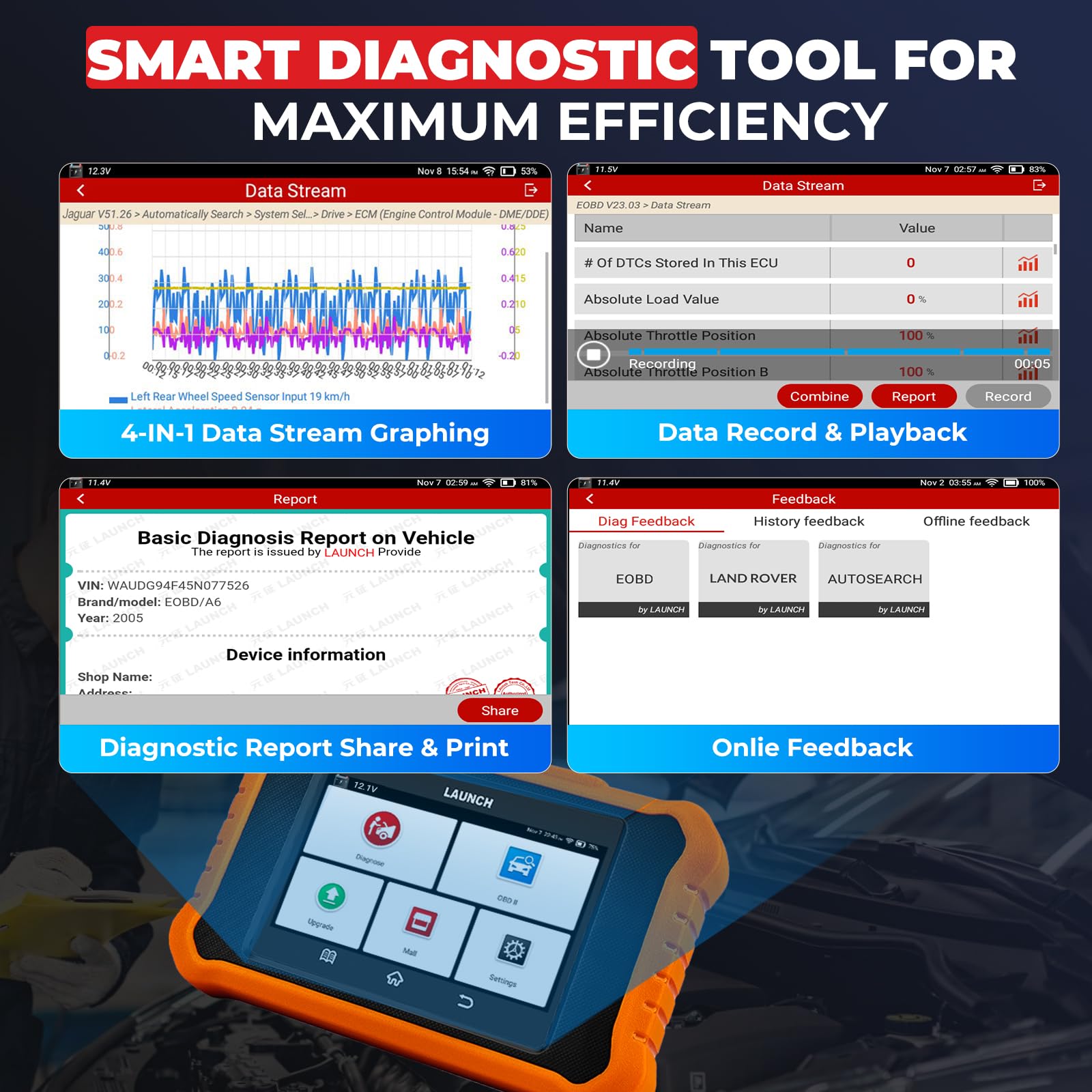 Amazon.co.jp: LAUNCH Creader Elite V2.0 ランドローバージャガー