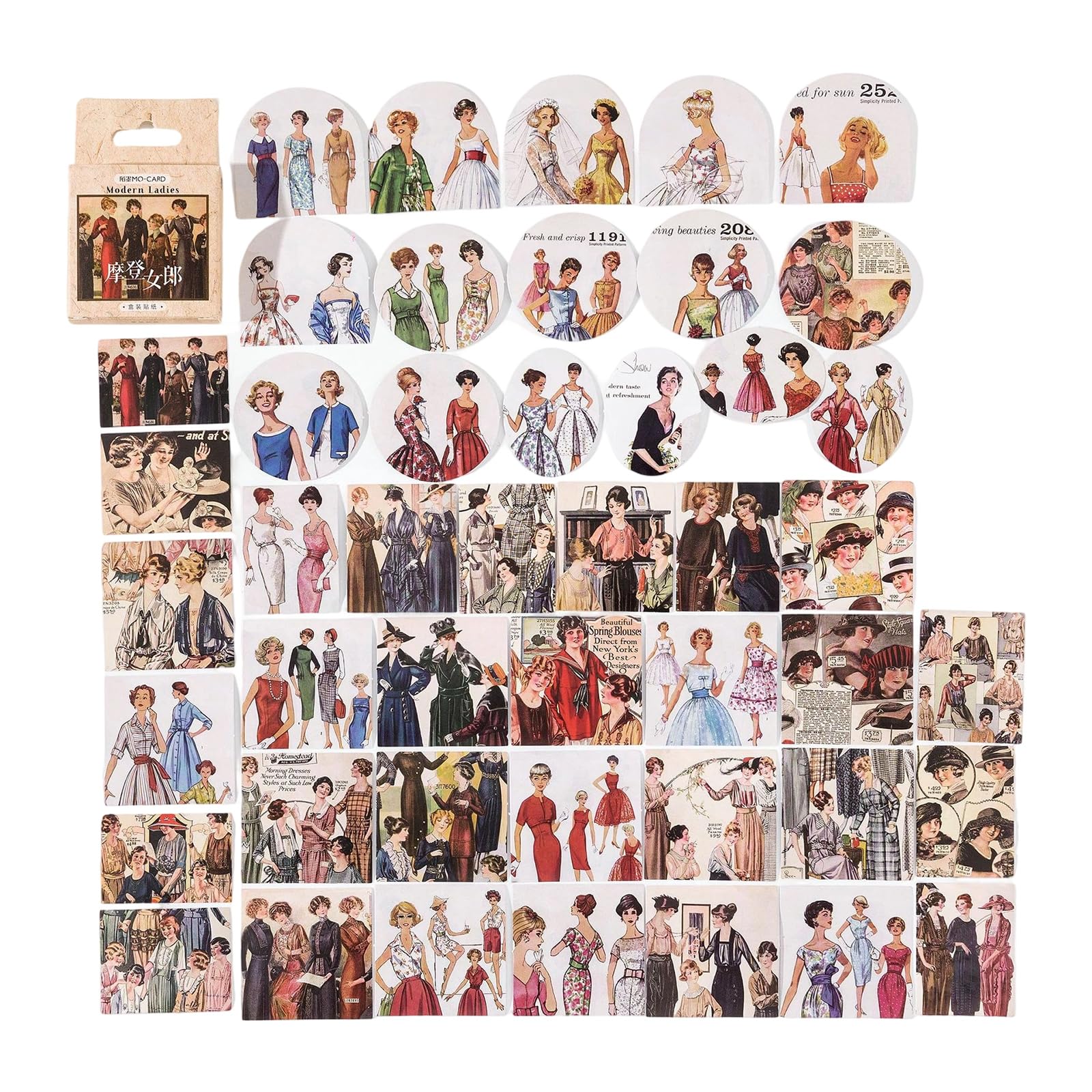 Artistic Decorative Scrapbook Stickers for Adults Students, Journaling Sticker Book Aesthetic Sticker Scrapbook Stickers Scrapbooking