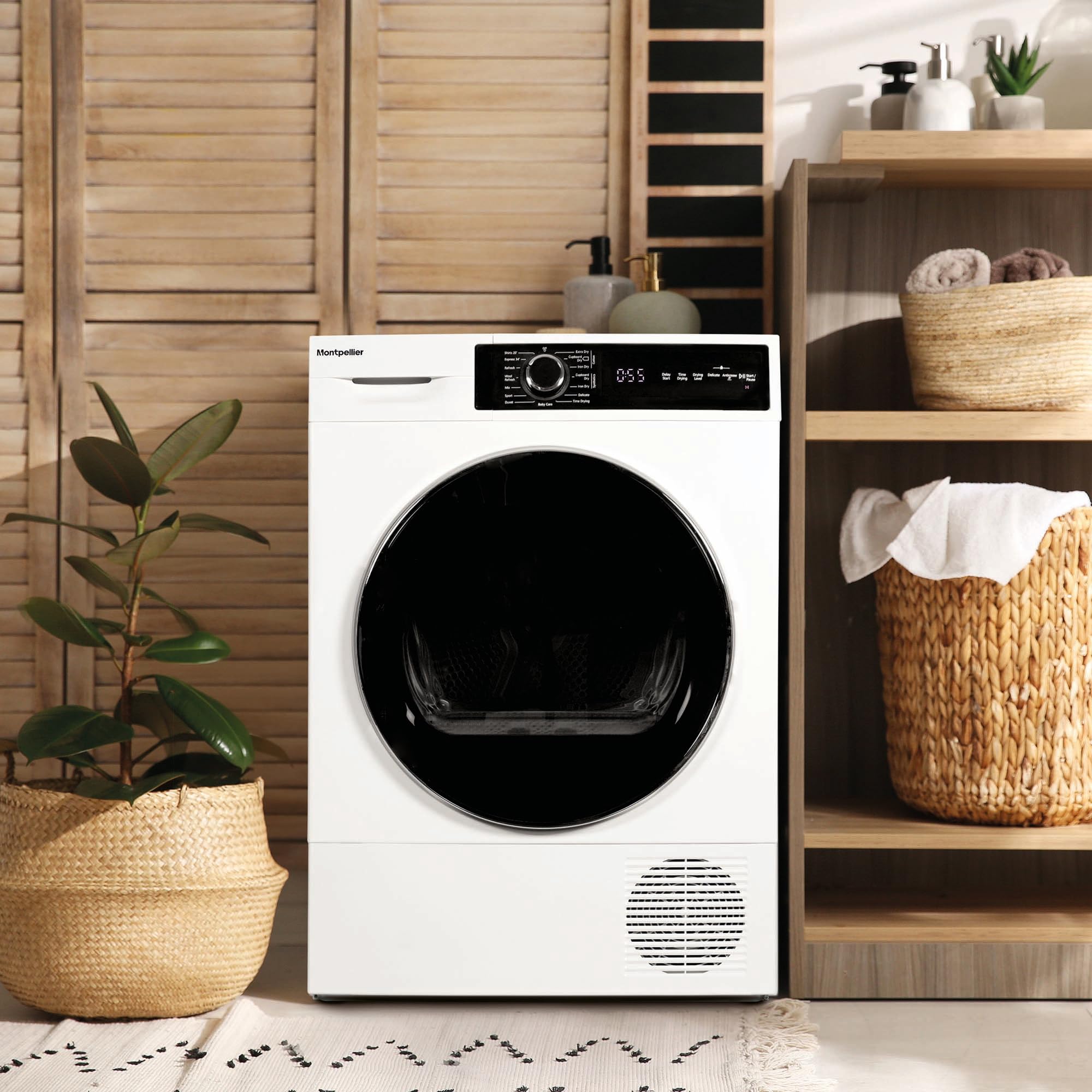 Montpellier Mhp10SdwWhite 10Kg Heat Pump Tumble DryerA++ Energy from B&Q