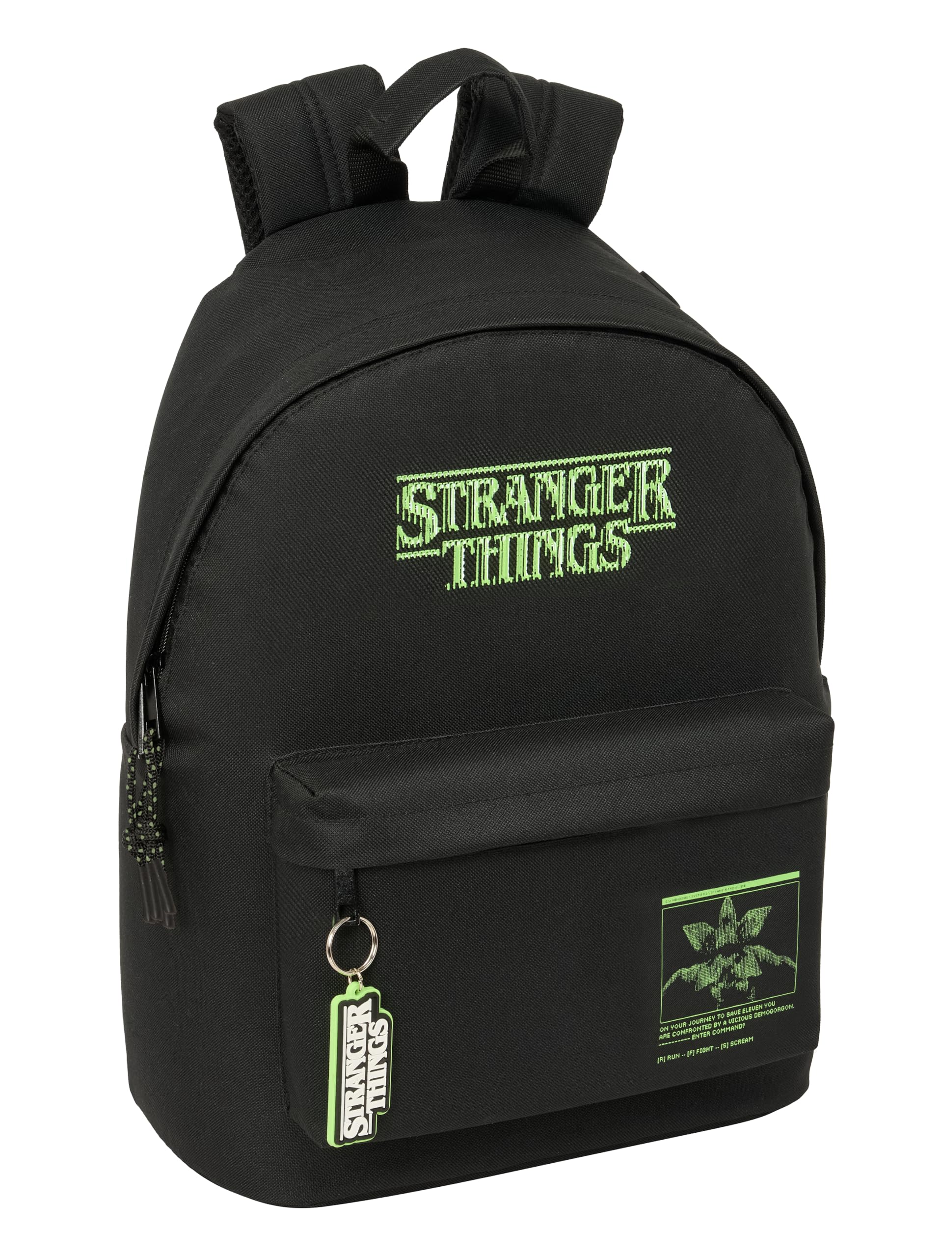 STRANGER THINGS - Mochila Juvenil para Portátil 14.1", Ideal para Jóvenes de Diferentes Edades, Cómoda y Versátil, Calidad y Resistencia, 31x16x41 cm